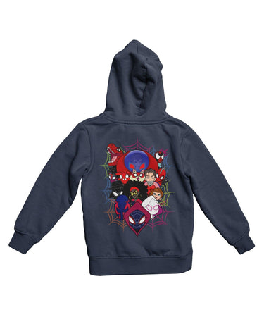 Top Notchy Spiderverse Explosion Back Printed Unisex Hoodie 8Ball